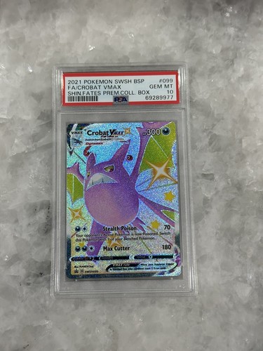2021 Pokemon Shining Fates Crobat VMAX #099 Black Star Promo