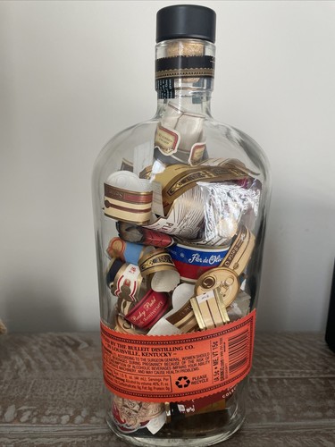 Bulleit Bourbon bottle With Cigar Bands