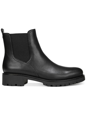 

SAM EDELMAN Женские черные кожаные ботильоны Jaclyn с круглым носком на блочном каблуке без шнуровки 7,5, Черный, G1231L6