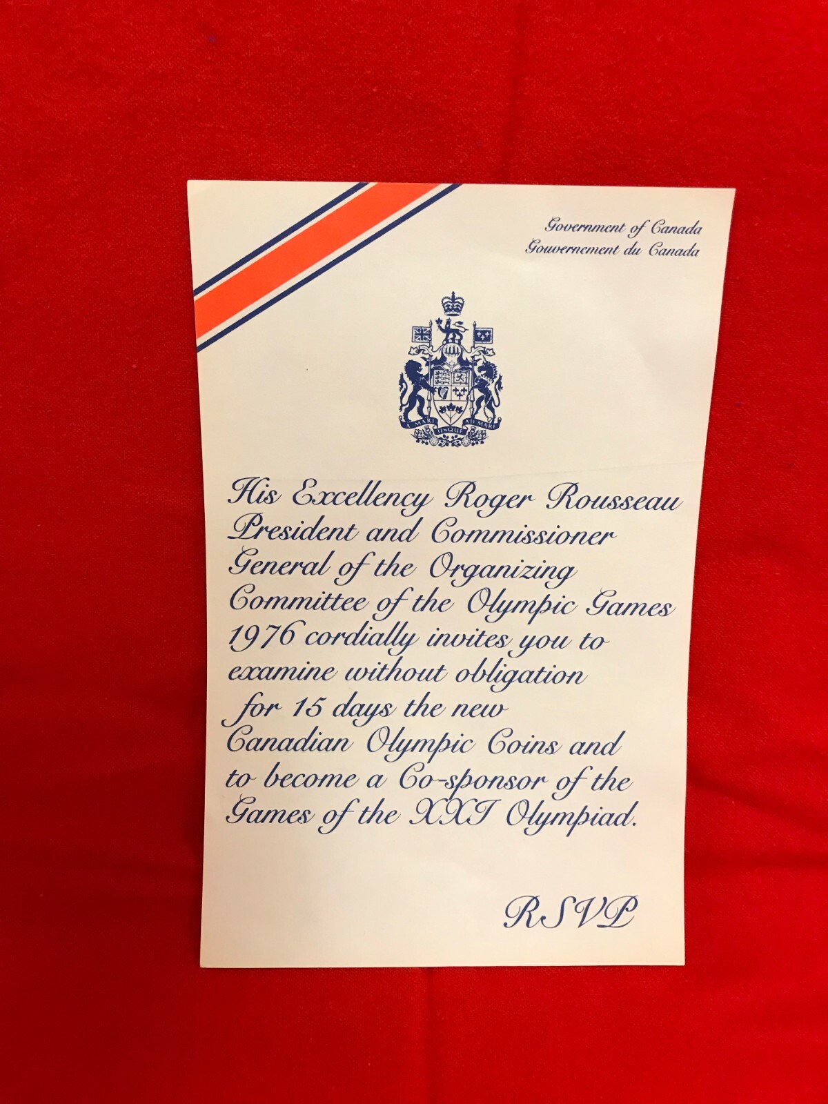 1976 Canadian Olympic Silver Coin Set With Case