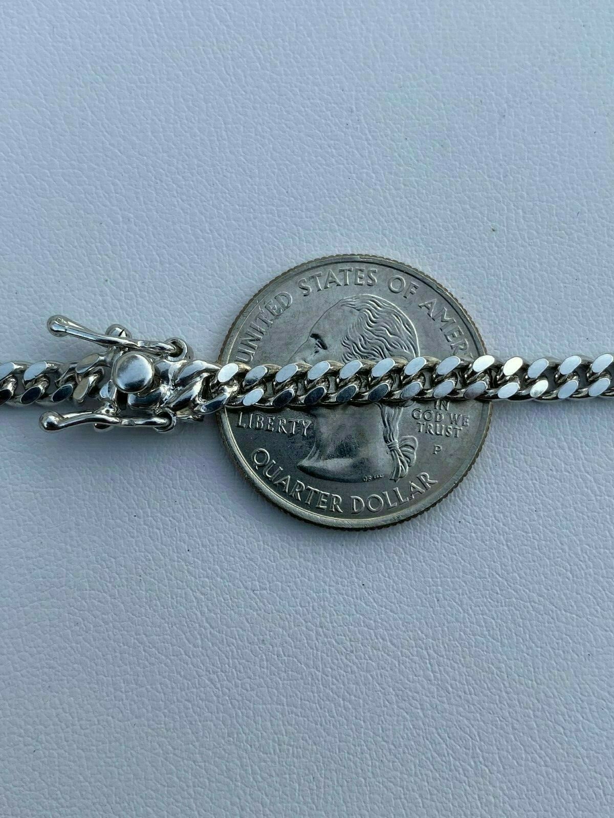 Men's Miami Cuban Chain Solid 925 Sterling Silver 4mm 18-30" Box Lock Necklace