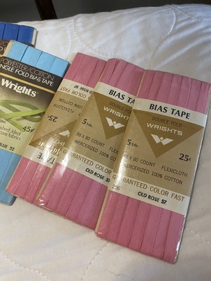 Lot of 56 Bias Hem Binding Tape Seam Sewing Crafts Partial & Full Vintage