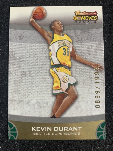 2007-08 Topps Trademark Moves #61 Kevin Durant Rookie Card
