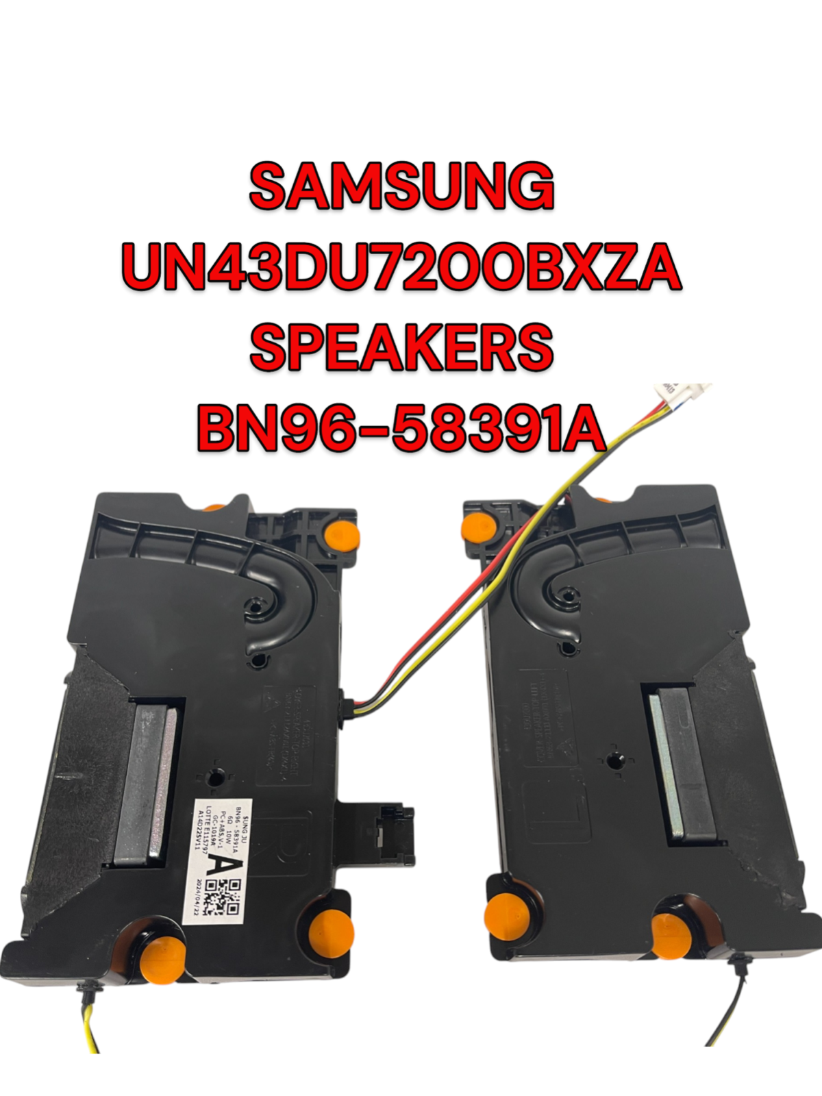 SAMSUNG BN96-58391A SPEAKERS FOR UN43DU7200BXZA | eBay