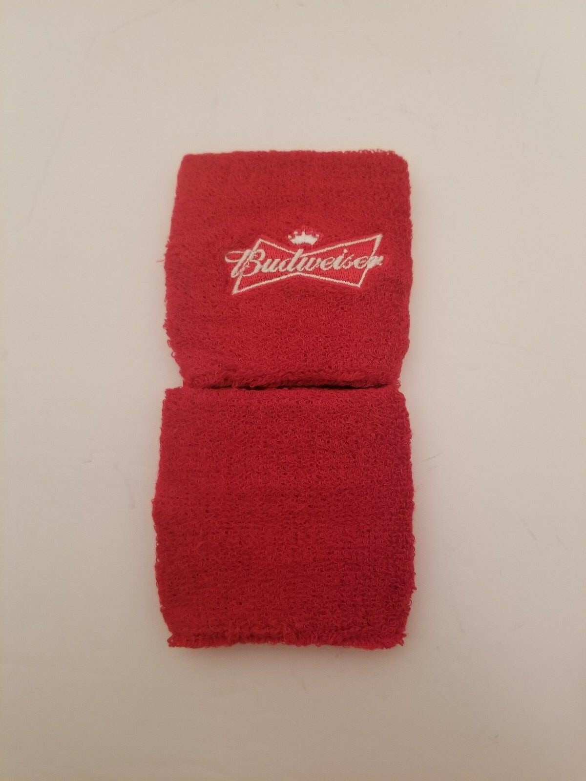 New Budweiser Beer Red Wrist Bands Sweat Bands Bud