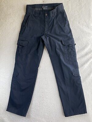 5.11 511 Tactical Cargo Pants Mens 32x34 Rip Stop Tactile Ems Navy Blue Stretch