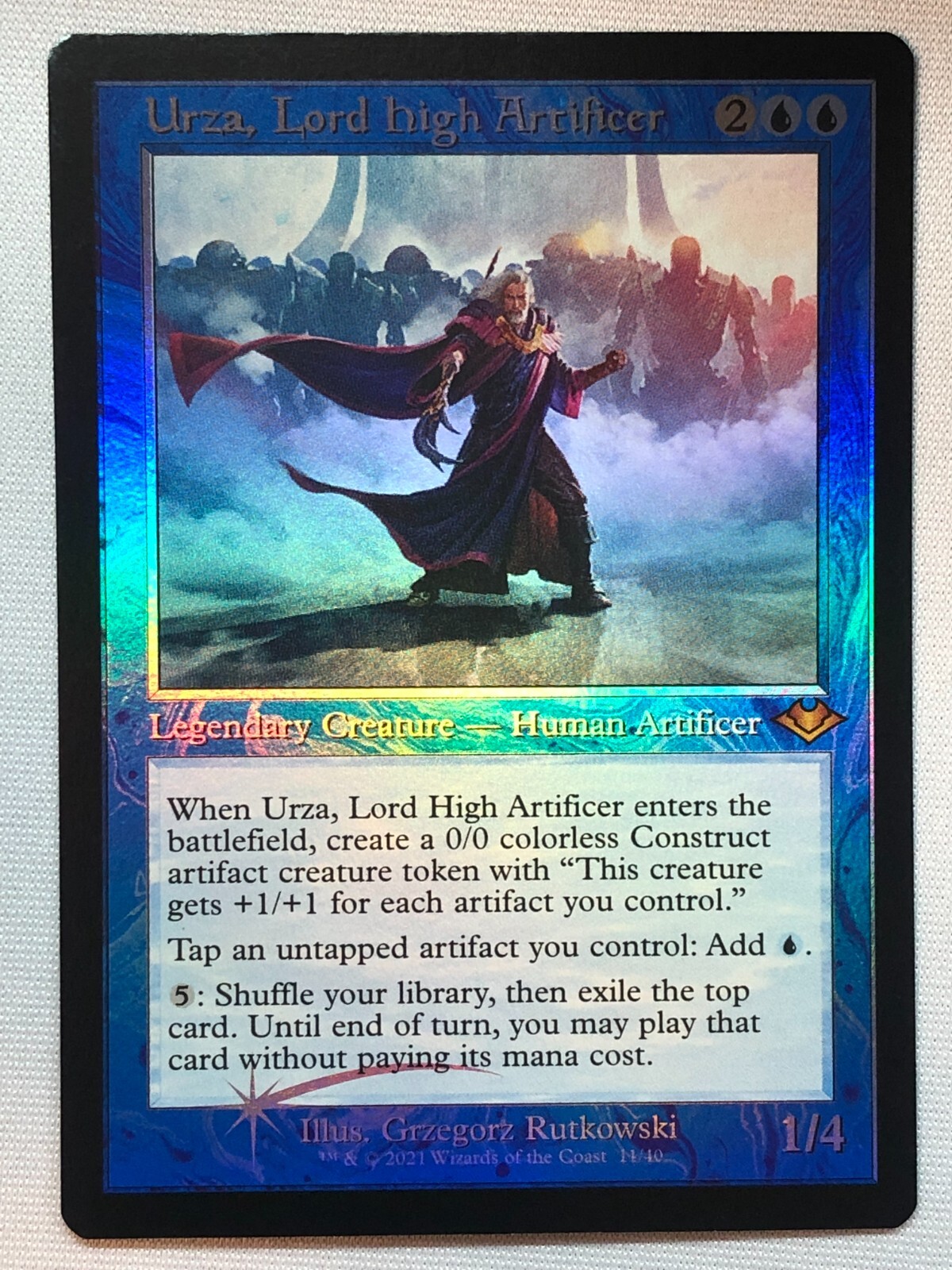 MTG 一望の鏡 foil FOIL Future Sight URZA, LORD HIGH ARTIFICER Mystery Booster