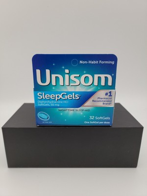 Unisom Sleepgels Diphenhydramine HCI SoftGels, 50mg 32 Softgels FRESH 7/24