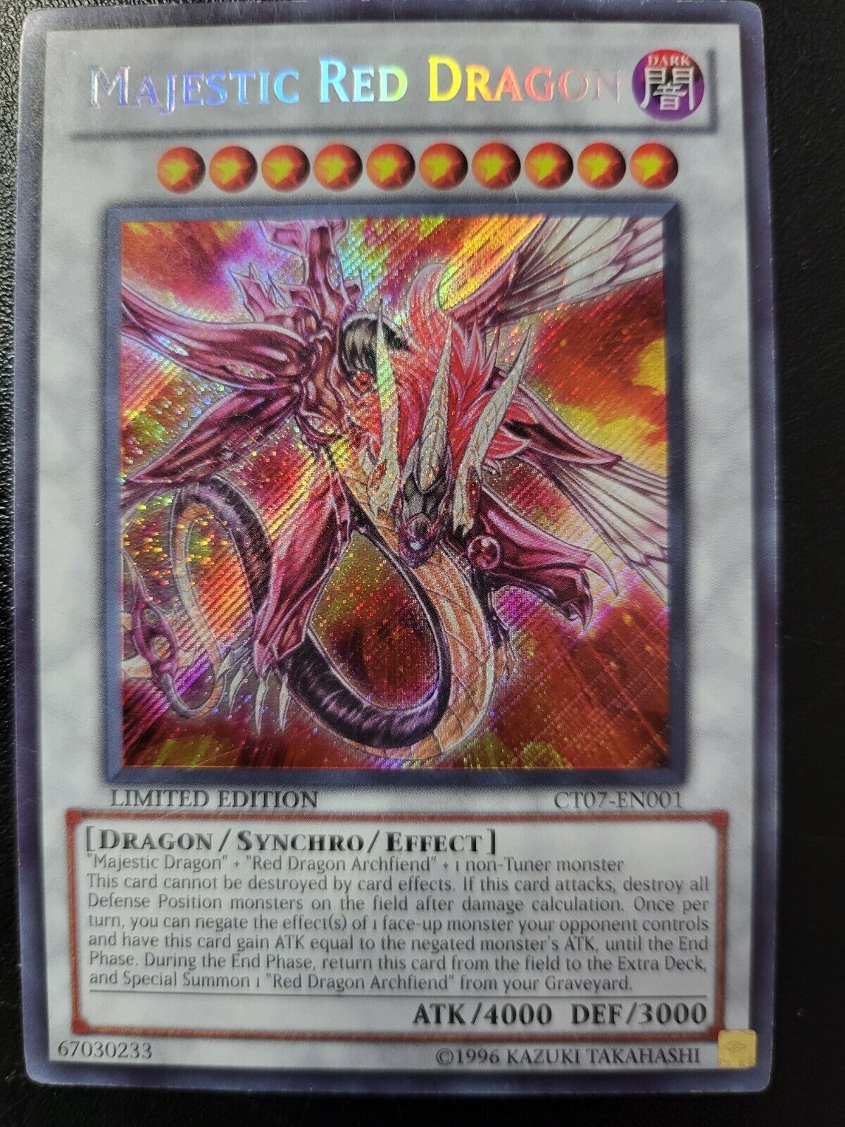 1996 Majestic Red Dragon Yu-gi-oh Limited edition card | eBay 1996 Majestic Red Dragon Yu-gi-oh Limited edition card | eBay