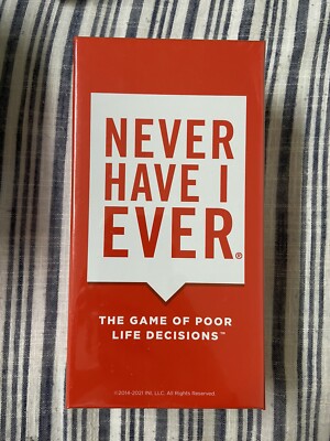 Never Have I Ever Adult Card Game - used once 