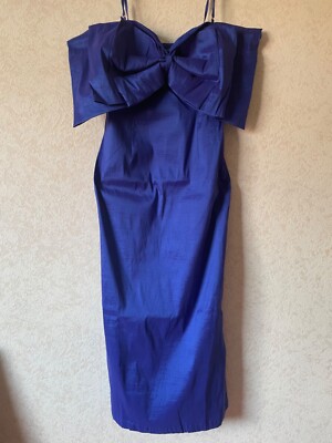 Oasis BNWT electric blue with extreme bow, size 12- weddings and parties sorted!