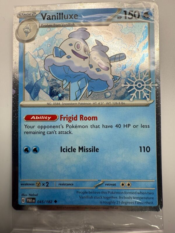 【年中無休】 TCG Pokemon Card 045 Rift Paradox Stamp 2024 Holiday Advent Pokemon Card Game