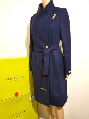 ted baker sandra wrap front coat