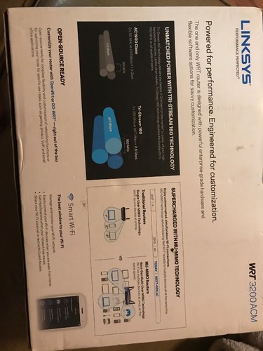 New! LINKSYS WRT 3200ACM - MU-MIMO Dual-Band Gigabit Smart Wi-Fi Router