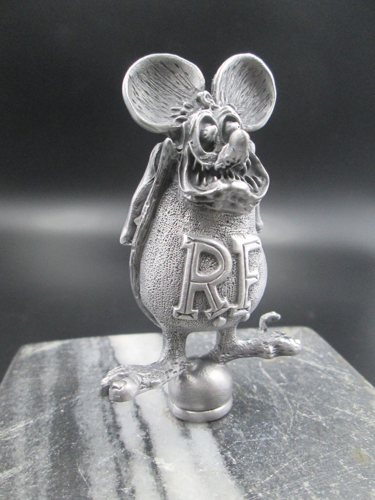 vintage rare  rat fink ed roth ratrod hotrod car hood ornament 