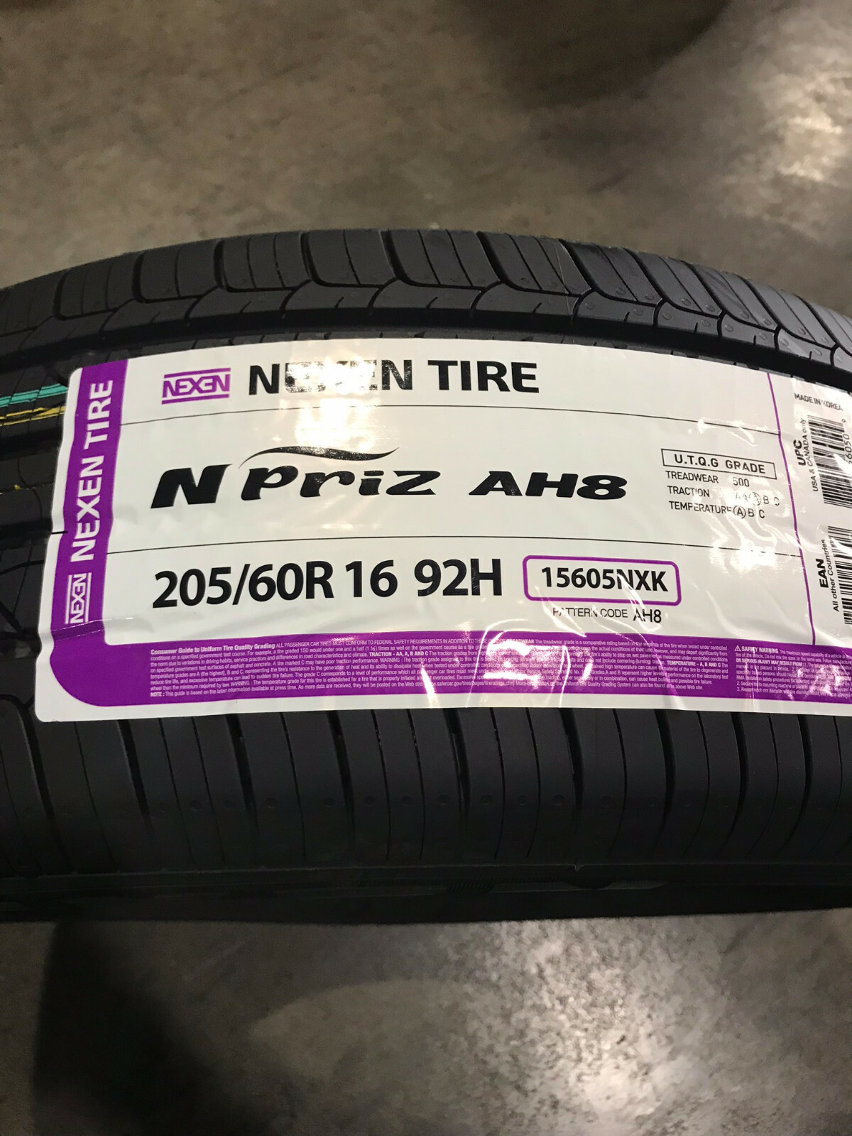 4 New 205 60 16 Nexen N'Priz AH8 Tires | eBay