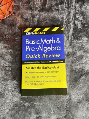 Cliffs Notes Basic Math And Pre Algebra