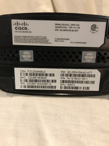 Cisco MicroCell DPH154 AT&T 3G/4G/4G LTE Signal Booster MicroCell