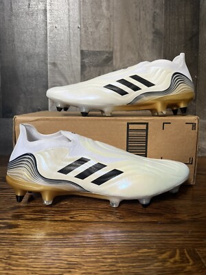 adidas Copa Sense + White Gold SG Soccer Cleats Men Sz 10.5 Soft Ground Cleat