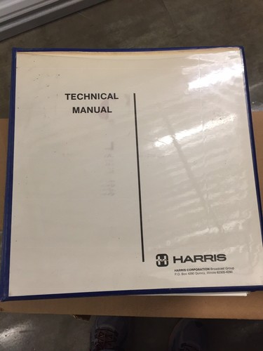 Harris Technical Manual For MX-15 FM Exciter MX 15 Radio Transmitter