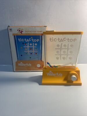 Hasboro MB Tic-Tac-Toe Waterful Water Based Handheld Game RARE Toy w/ box