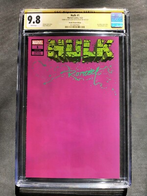 Hulk #1 1:200 Purple Sketch Variant (#768) CGC 9.8 Signed By Ryan Ottley