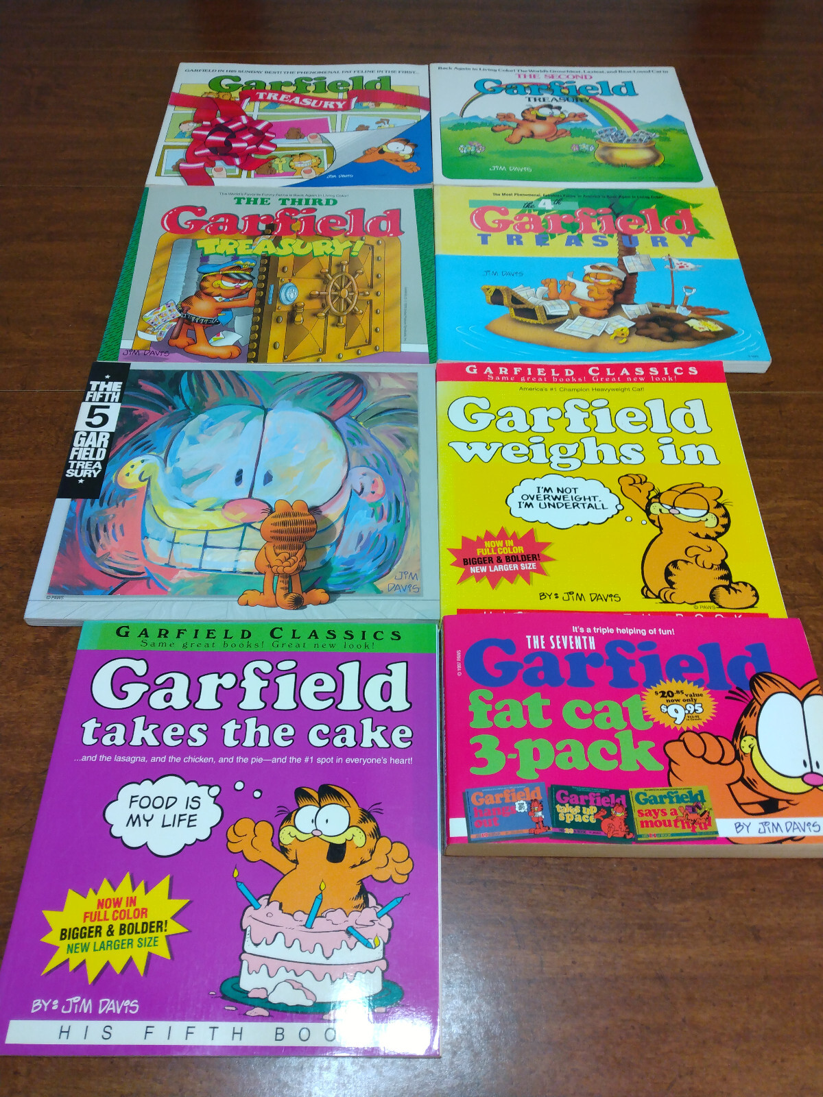 VTG Garfield Comic Books #1-5 +Extras Lot of 8 Books Jim