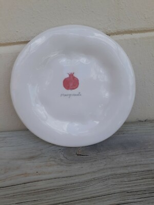 Magenta M Studios Dimpled POMEGRANATE Breakfast Fruit 6'' Plate
