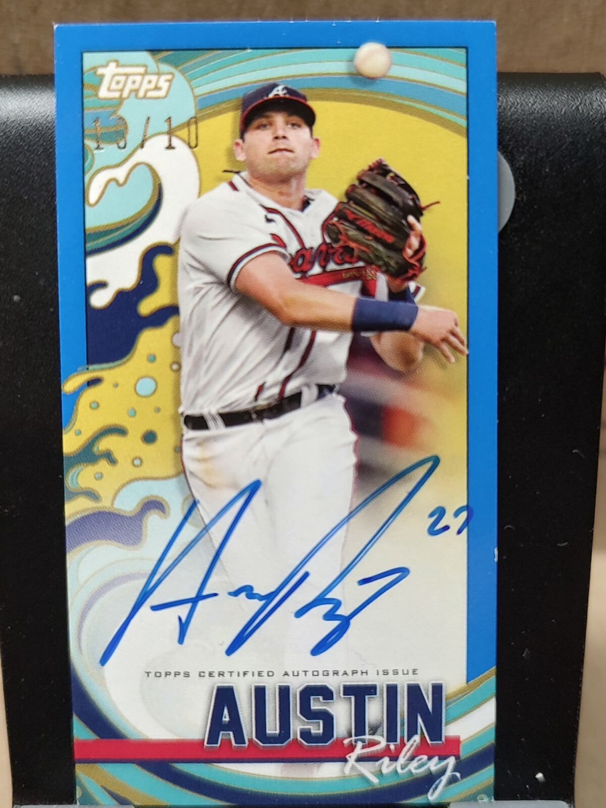 2022 Topps Rip Autographs Blue #TRAAR Austin Riley Atlanta