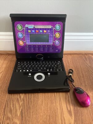 Discovery Kids Teach & Talk Exploration Learning LapTop w/mouse Pink purple 