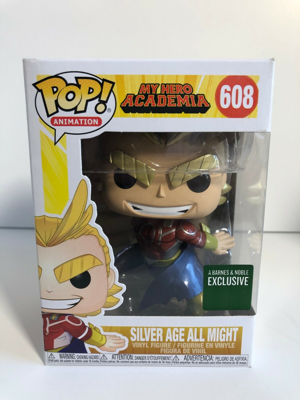 【Funko POP!/米国購入/新品未開封】SILVER AGE オールマイト Funko Pop!- My Hero Academia- Silver Age All Might Metallic