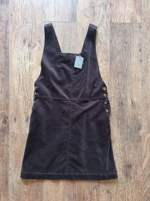 Oasis brown pinafore dress. New with tags! Size 12
