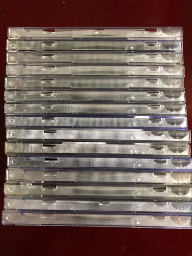 Lot of 10 Used Standard-Sized, Hard-Plastic, Clean, Clear CD Jewel Cases W/bonus