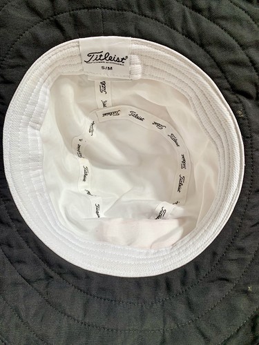 Titleist Golf Bucket Hat Wide Brim Aussie Sun Cap White Sz S/M
