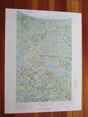 Bagley Lake Minnesota 1974 Original Vintage USGS Topo Map