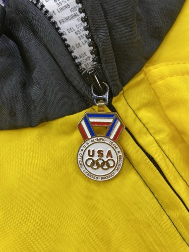 Vintage Apex One USA Olympic Team Windbreaker Jacket Embroidered Size XL