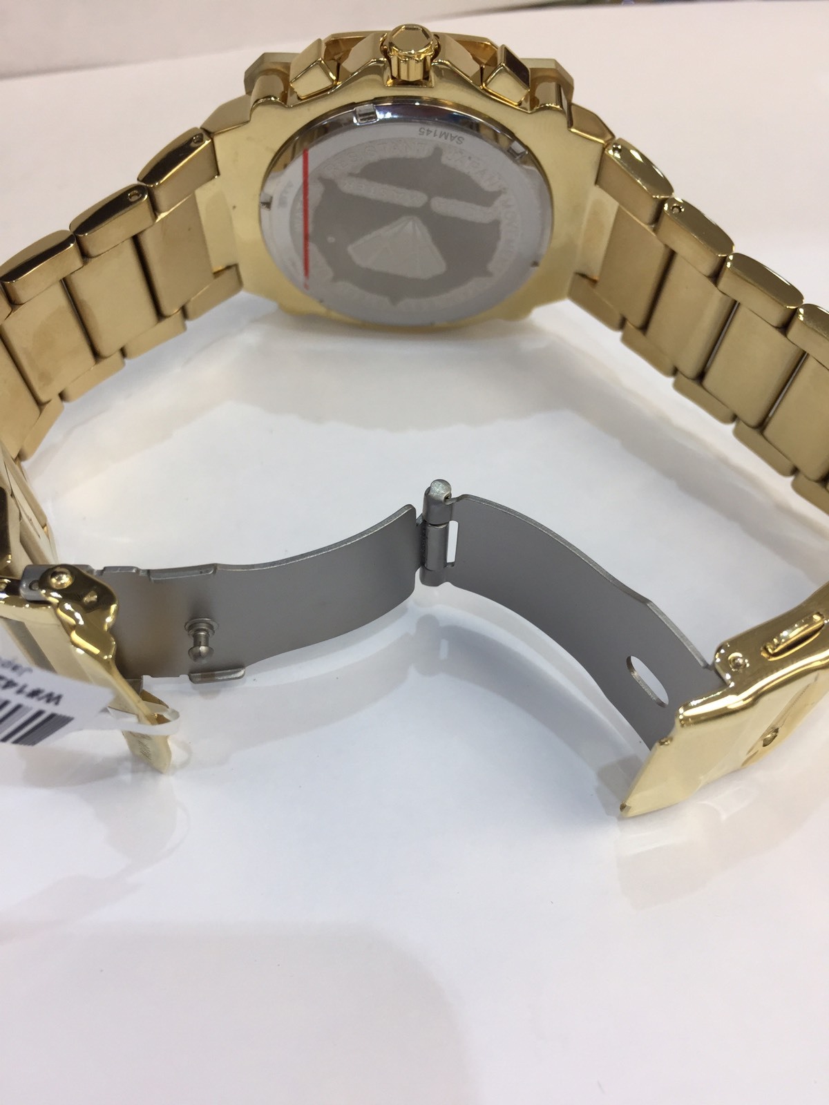 Pre-owned Aqua Master Men  Jojo Jojino Joe Rodeo Yellow Metal Band 44mm Diamond Watch W142