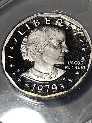1979 S Type 2 Proof Susan B. Anthony Dollar! Graded PF69 DCAM Anacs, FS-501