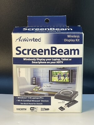 Actiontec ScreenBeam Universal Wireless Display Adapter Kit New Open Box