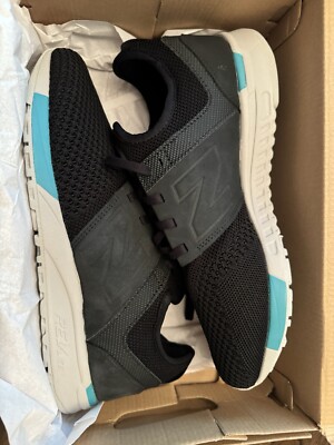 New Balance Men's MRL247KB Sport Sneaker Black/Teal Size 11 Shoes 247