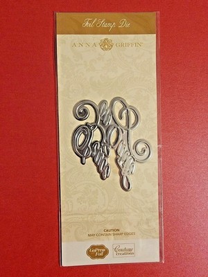 Choose BONANZA Foil Stamp Dies Anna Griffin Couture Creations Spellbinders etc