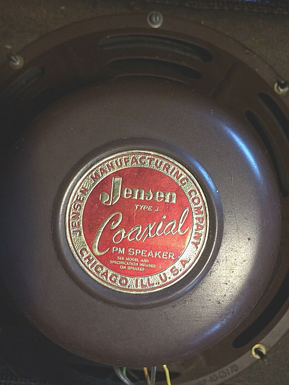 Vintage JENSEN TYPE J COAXIAL SPEAKER + Cab 12 Vintage JENSEN TYPE J COAXIAL SPEAKER + Cab 12
