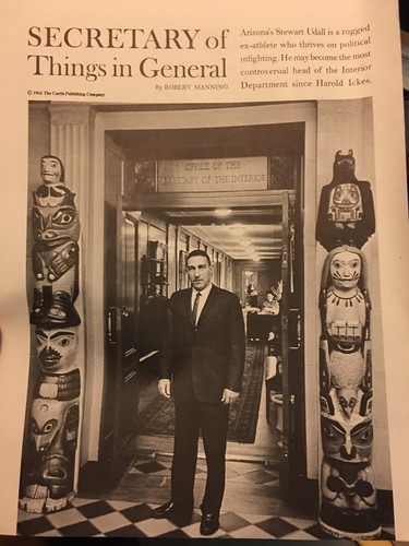 Rare Carbon Copy Of Letter To Mrs Robert McNamara Signed From Stewart Udall