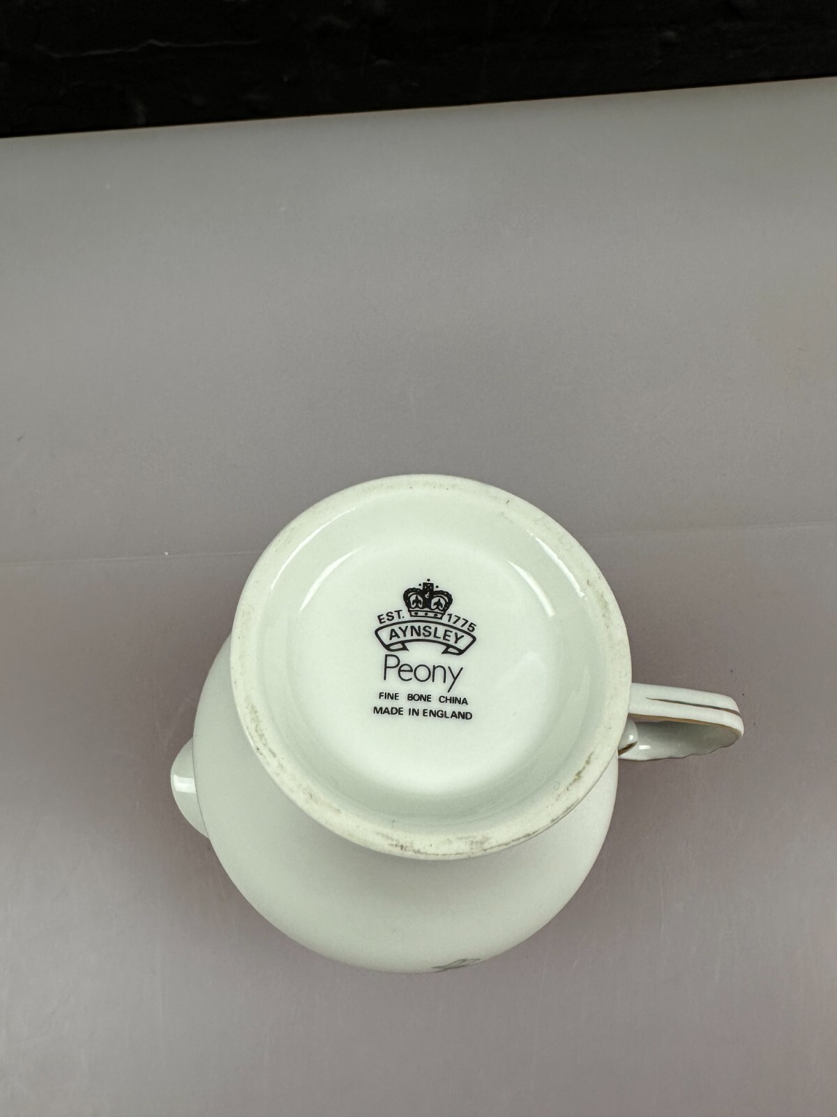 Aynsley Peony Milk / Cream Jug 4" High