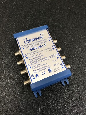 S2 Spaun SMS 281 F Compact SAT Multiswitch 950 MHz to 2200 MHz