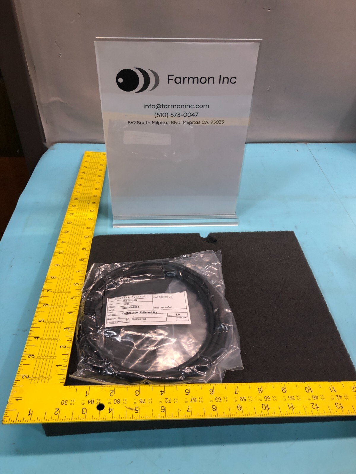 TEL ES027-001662-1 O-RING, AS568-467, 027-001662-1, 2-467, 177637