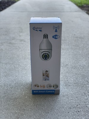Kadymay Light Bulb Security Camera, 2K HD 5G/2.4GHz WiFi 360 degrees NEW