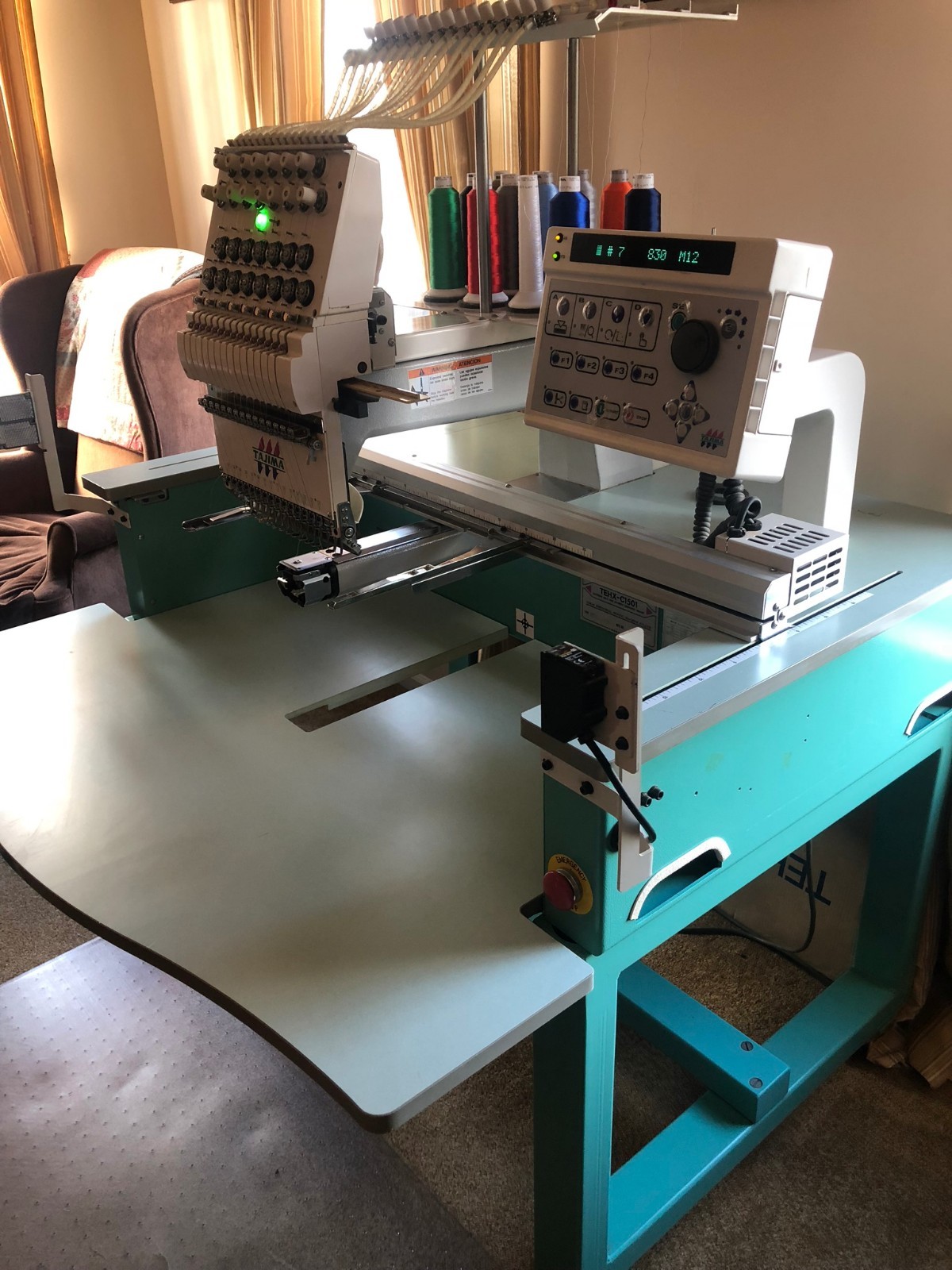 Tajima Single Head Commercial Industrial Embroidery Machine TEHX-C1501
