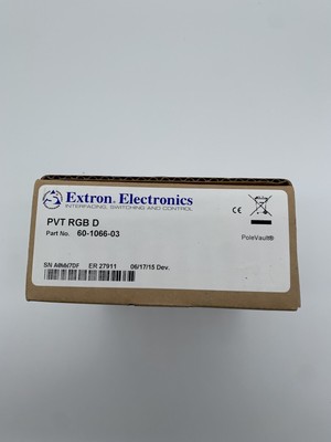 Extron PVT RGB D PoleVault VGA Video & Stereo Audio Input Wallplate 60-1066-03
