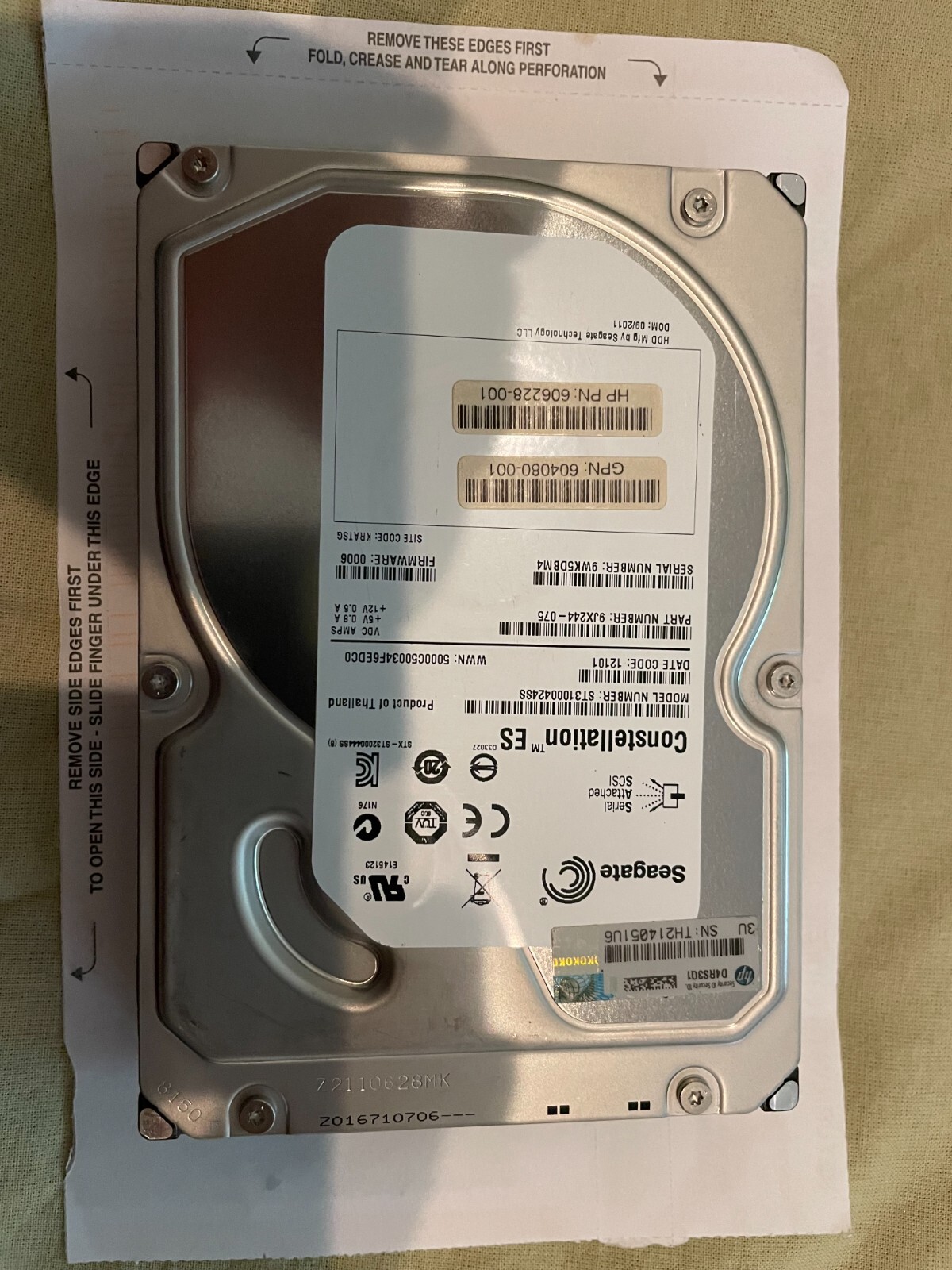 Seagate Constellation ES ST31000424SS 1TB SAS Hard Drive GRADE A (not SATA Drive